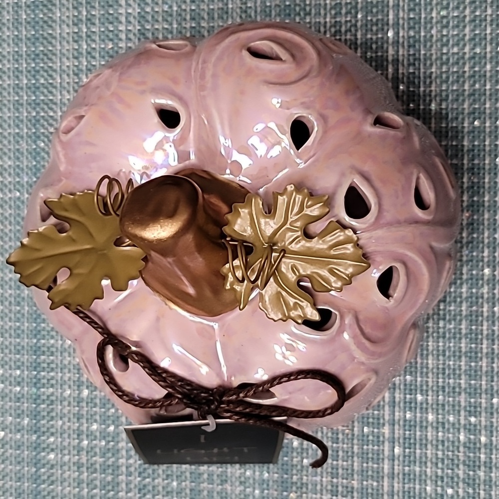 Artisan Pumpkin, Pink Iridescent light up, NWT - Picture 2 of 6